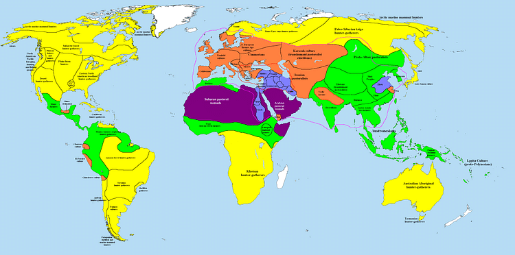 Map of the World in 1000 BCE