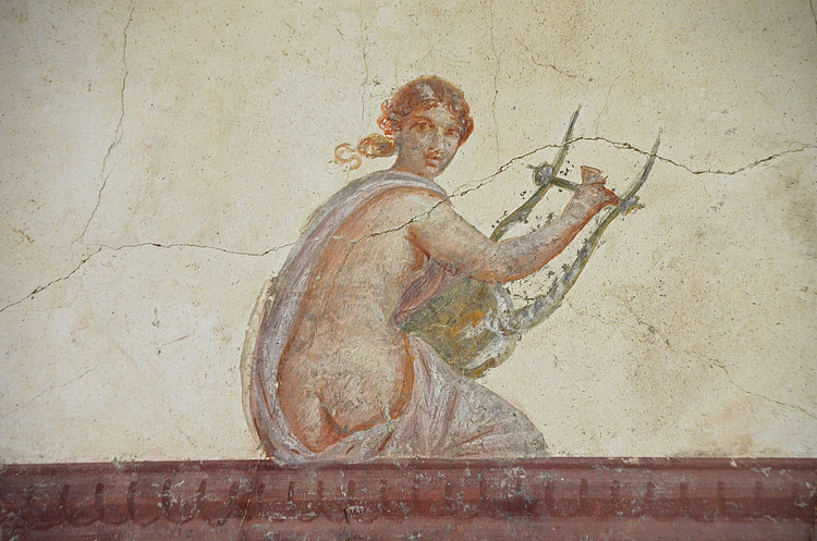 Painted Figure with Lyre