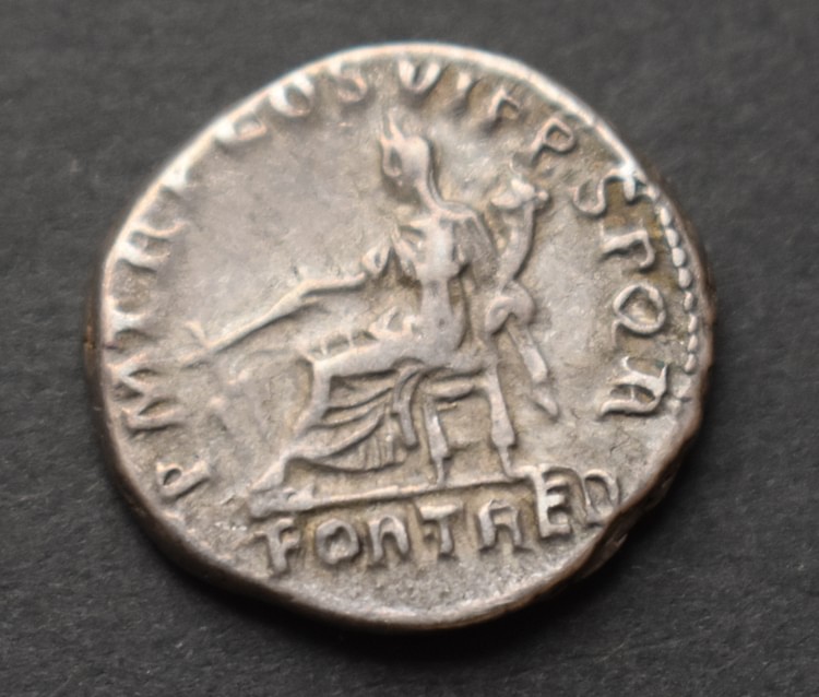 Silver Denarius of Trajan (Reverse Side)