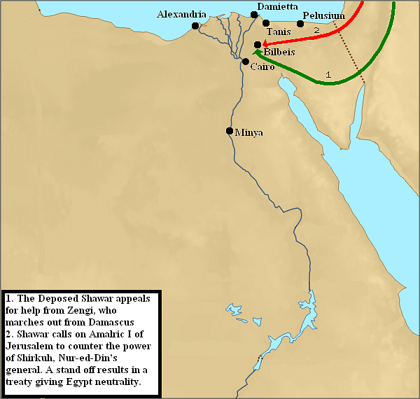 Second Crusader Invasion of Egypt, 1164 CE