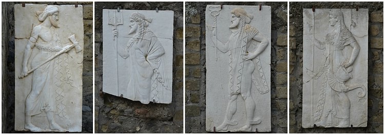 Vulcan, Neptune, Mercury and Minerva, Herculaneum