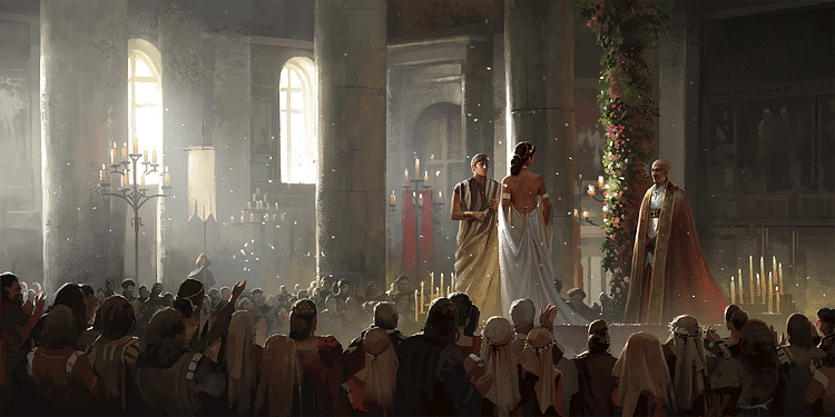 Wedding in Renaissance Rome (Artist's Impression)