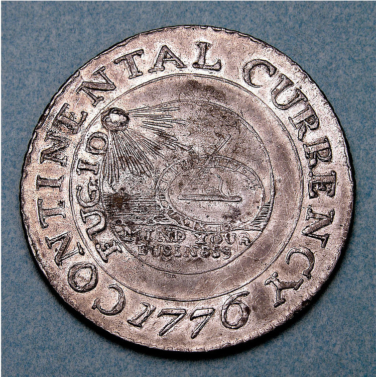 Silver Continental Dollar, 1776