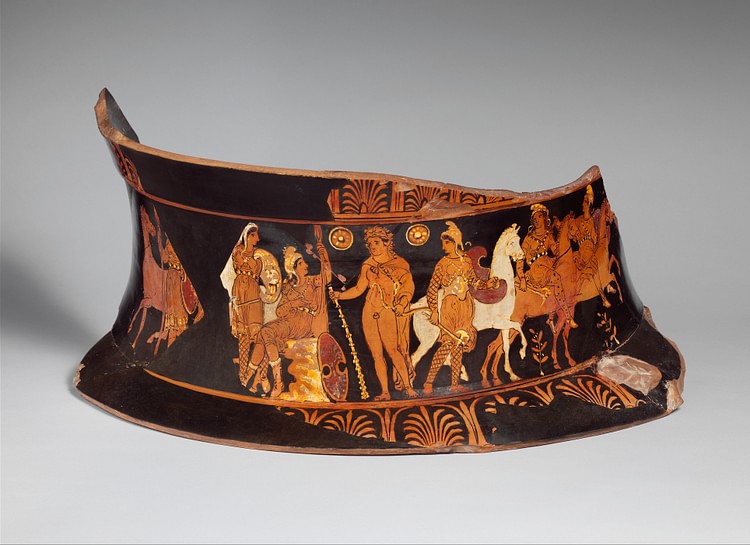 Vase Painting of Hercules & Hippolyte