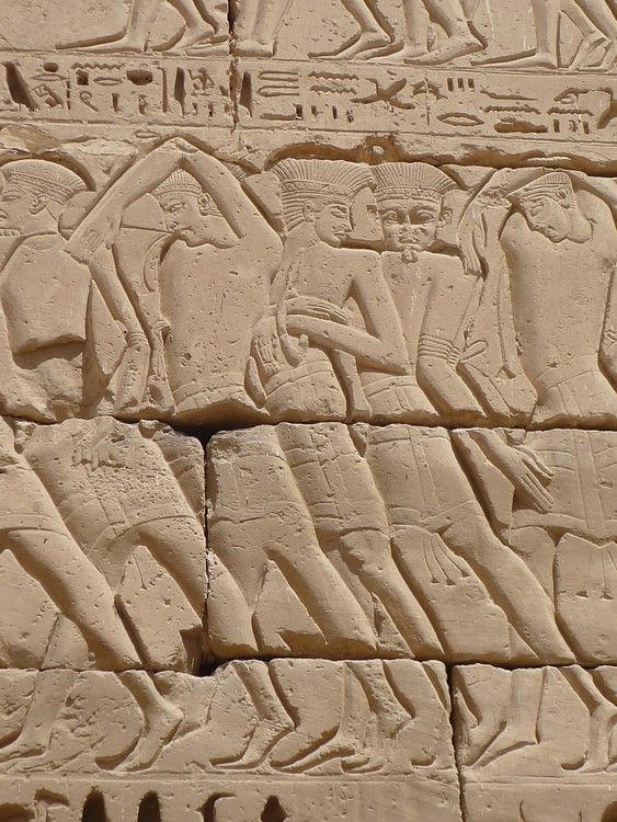 Relief from Medinet Habu Depicting Philistine Captives
