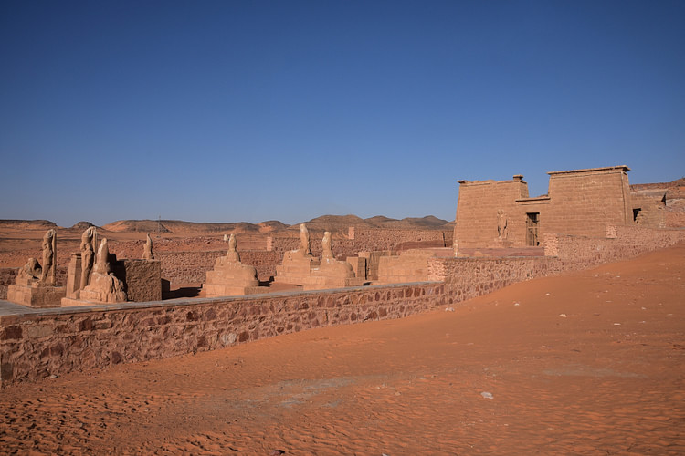 Overview of Wadi es-Sebua Temple, Egypt