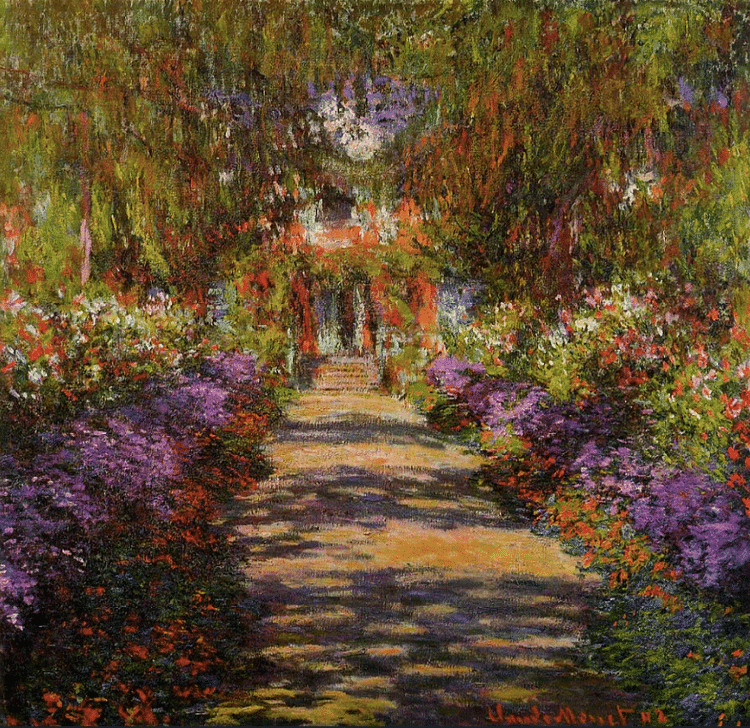 A Pathway in Monet's Garden by Monet