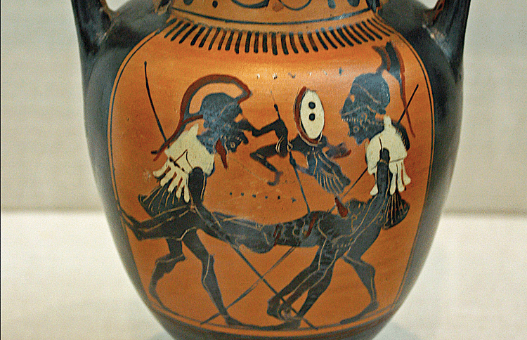 Thanatos & Hypnos with Sarpedon