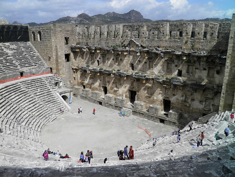 Stage, Roman Theatre, Aspendos