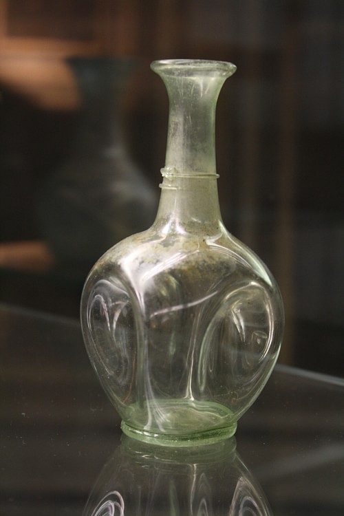 Roman Bulbous Glass Perfume Bottle