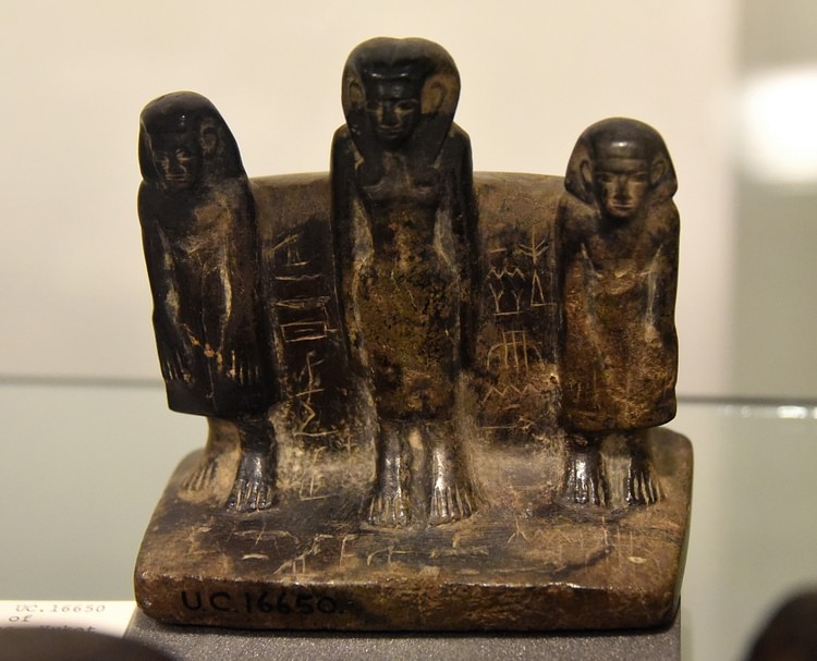 Woman & Two Sons, Middle Kingdom Statuette