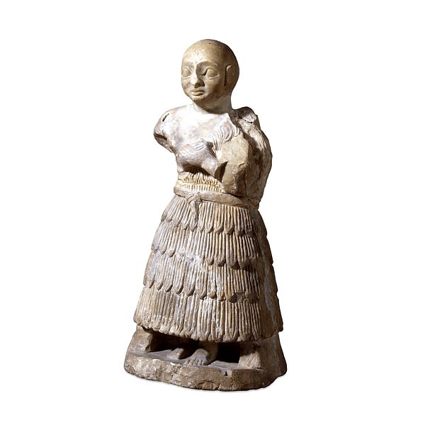 Gypsum statue of a man