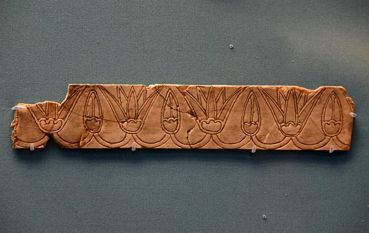 Nimrud Ivory Panel of Lotuses