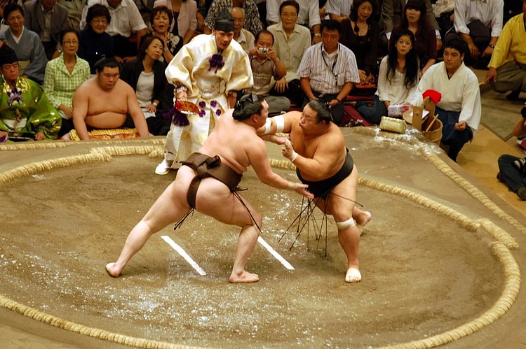 A Sumo Wrestling Bout