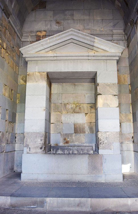 Cella of Garni Temple in Armenia