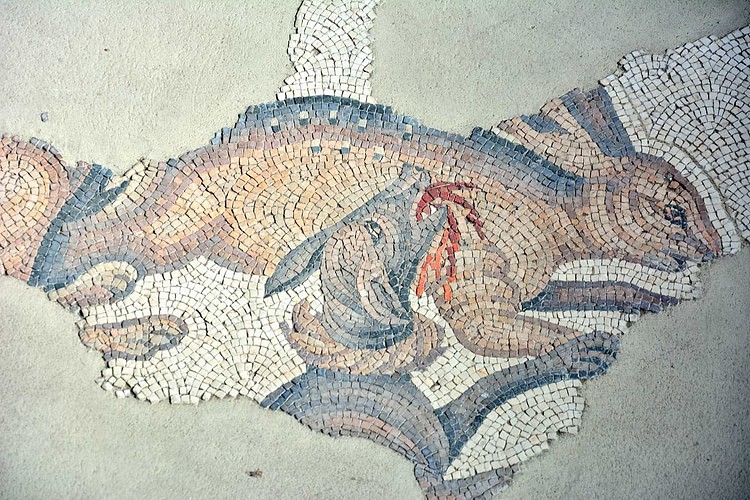 Hunting Rabbits, Byzantine Mosaic