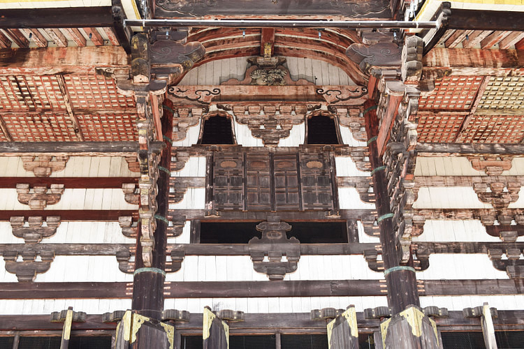 Façade of Daibutsuden or Great Buddha Hall of the Todaiji Temple Complex