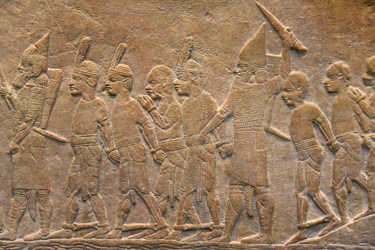 Assyrian Soldiers with Nubian Prisoners
