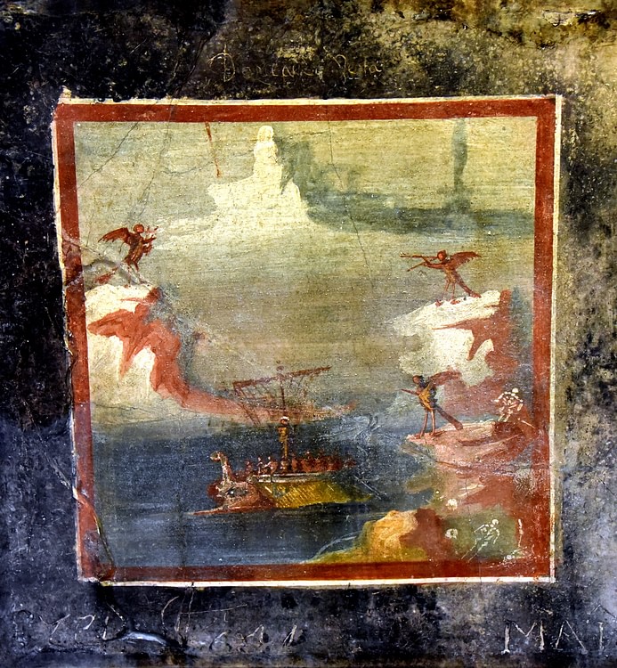 Panel Depicting Ulysses Resisting the Songs of the Sirens